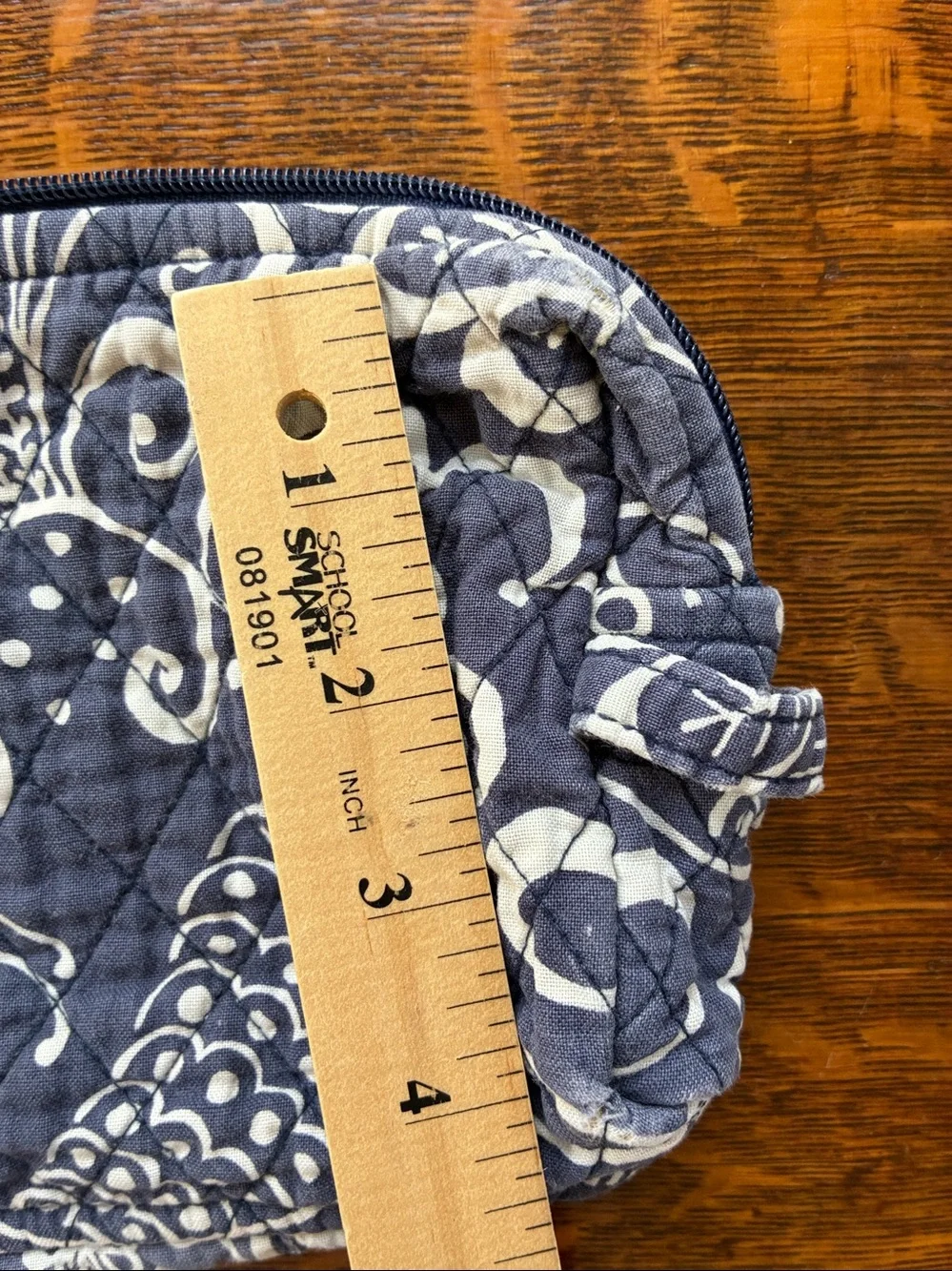 Vera Bradley Twirly Birds makeup bag navy discontinued style!